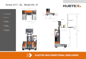 इलेक्ट्रिक साइडलोडर Hubtex DS 27 EL