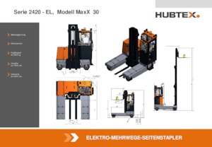 इलेक्ट्रिक साइडलोडर Hubtex MaxX 30 EL