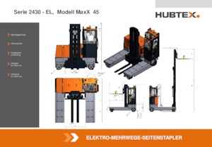 इलेक्ट्रिक साइडलोडर Hubtex MaxX 45 EL