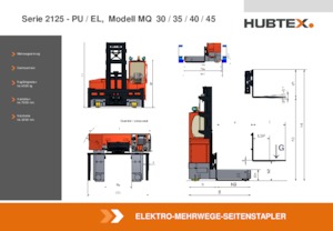 इलेक्ट्रिक साइडलोडर Hubtex MQ 30