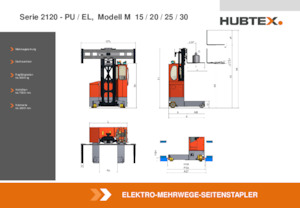 इलेक्ट्रिक साइडलोडर Hubtex MQ 20