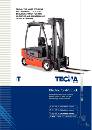 इलेक्ट्रिक फोर्कलिफ्ट Tecna T 16