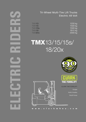 इलेक्ट्रिक फोर्कलिफ्ट Clark TMX 15