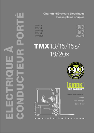 इलेक्ट्रिक फोर्कलिफ्ट Clark TMX 15