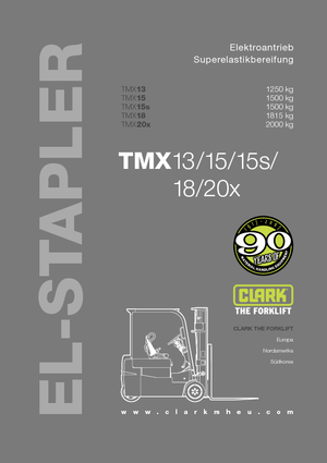 इलेक्ट्रिक फोर्कलिफ्ट Clark TMX 15