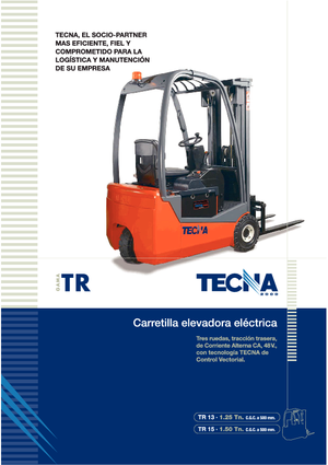 इलेक्ट्रिक फोर्कलिफ्ट Tecna TR 15