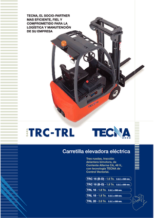 इलेक्ट्रिक फोर्कलिफ्ट Tecna TRC 16