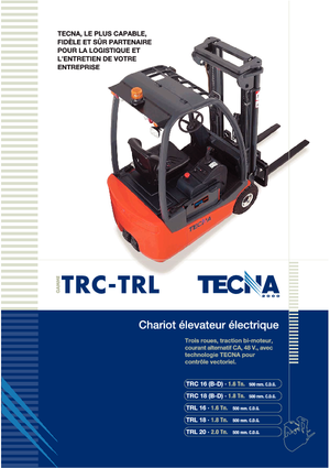 इलेक्ट्रिक फोर्कलिफ्ट Tecna TRC 16