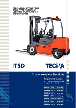 इलेक्ट्रिक फोर्कलिफ्ट Tecna TSD 30