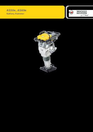इलेक्ट्रिक रैमर Wacker Neuson AS60e 