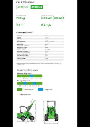 इलेक्ट्रिक व्हील लोडर Avant Tecno e6