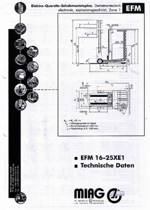 इलेक्ट्रिक एक्सप्लोजन प्रूफ रीच ट्रक Miag EFM 16 XE 1