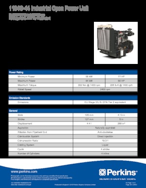 इंजन Perkins 1104C-44
