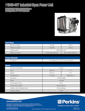 इंजन Perkins 1104C-44T