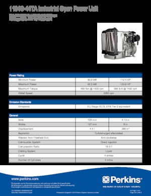 इंजन Perkins 1104C-44TA