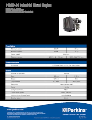 इंजन Perkins 1104D-44