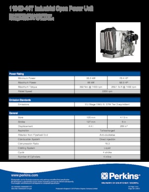 इंजन Perkins 1104D-44T