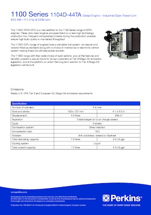 इंजन Perkins 1104D-44TA