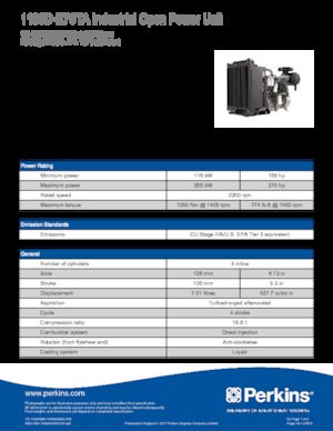 इंजन Perkins 1106D-E70TA