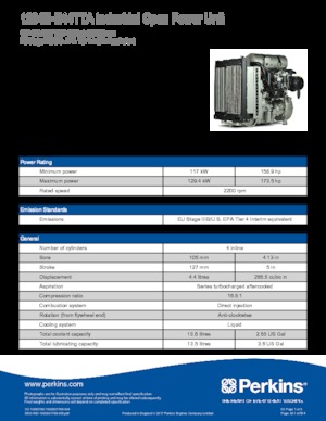 इंजन Perkins 1204E-E44TTA
