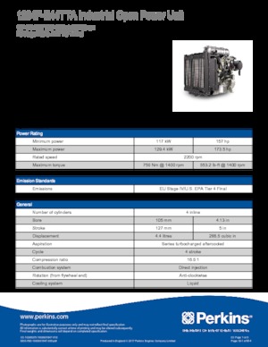 इंजन Perkins 1204F-E44TTA