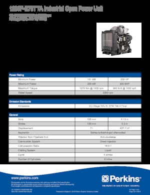 इंजन Perkins 1206F-E70TTA