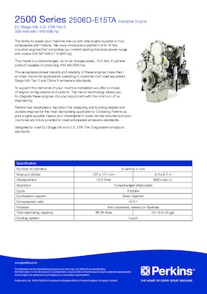 इंजन Perkins 2506D-E15TA