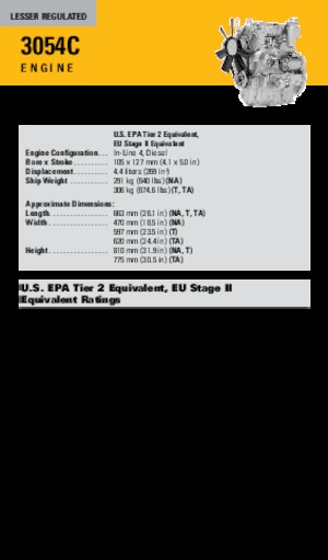 इंजन Caterpillar 3054C