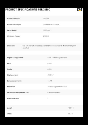 इंजन Caterpillar 3516C