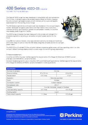 इंजन Perkins 402D-05