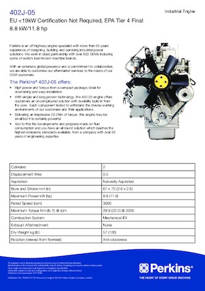 इंजन Perkins 402J-05