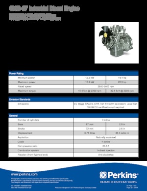 इंजन Perkins 403D-07