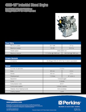 इंजन Perkins 403D-15T