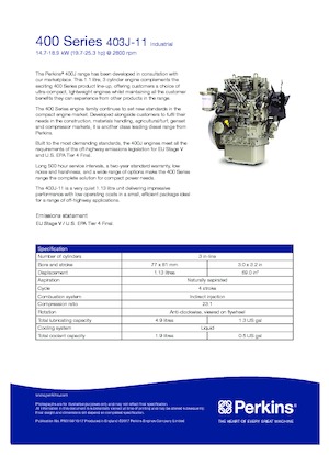 इंजन Perkins 403J-11