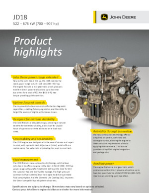 इंजन John Deere Construction 6180CI510