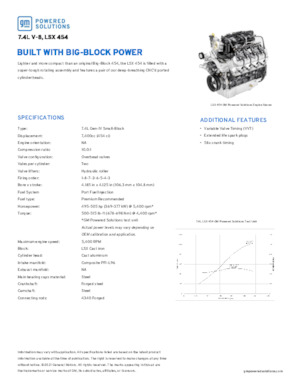 इंजन GM 7.4L V-8