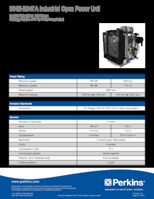 इंजन Perkins 854E-E34TA