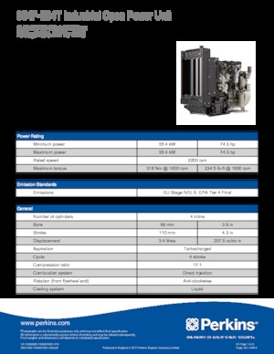 इंजन Perkins 854F-E34T