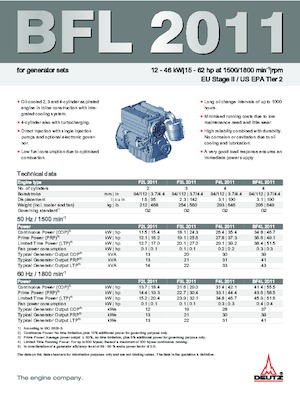 इंजन Deutz F 3 L 2011