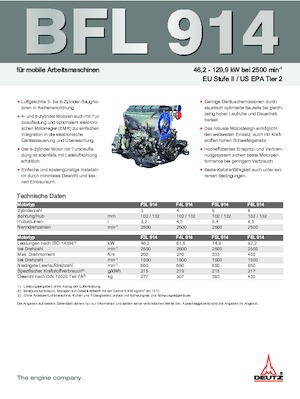 इंजन Deutz BF 6 L 914 C