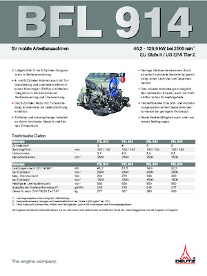 इंजन Deutz BF 6 L 914