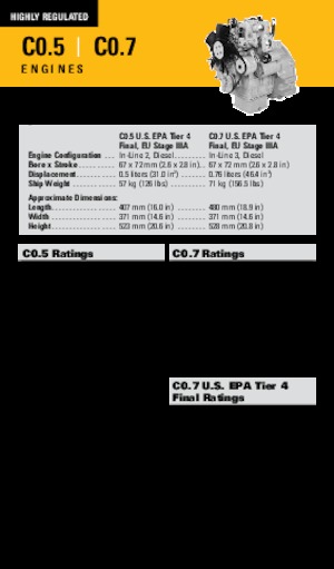 इंजन Caterpillar C0.7