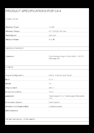 इंजन Caterpillar C4.4