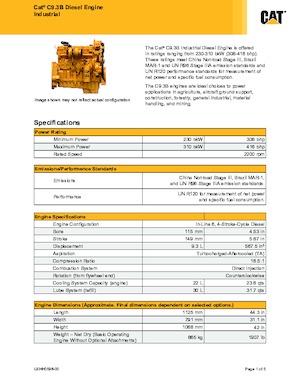 इंजन Caterpillar C9.3B 