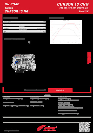 इंजन FPT Industrial Cursor 13 NG ENT (338 kW)