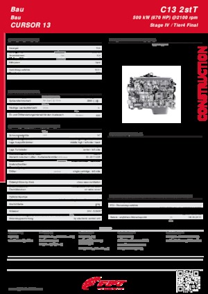 इंजन FPT Industrial Cursor13 2stT (500 kW)