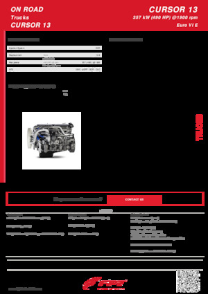 इंजन FPT Industrial Cursor13 ENT (357 kW)