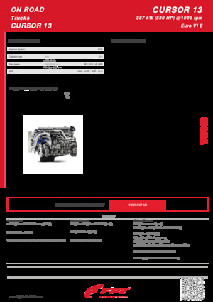 इंजन FPT Industrial Cursor13 ENT (387 kW)