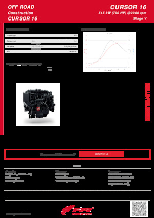 इंजन FPT Industrial Cursor16 (515 kW)