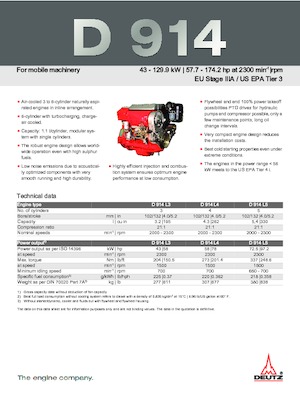 इंजन Deutz D 914 L3